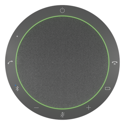 Altavoz de Conferencia / 4 Micrófonos MEMS con Formación de Haces / Alcance 2.3 m (7.5 ft) / Bluetooth 4.2 30 m (98.4 ft) / USB-C y USB-A / Batería 12 Horas