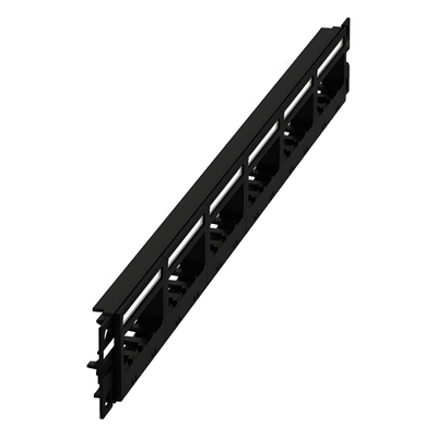 Panel de Parcheo Modular / 24 Puertos / 1UR / 19in / Plano / Sin Blindaje / TIA-606-C