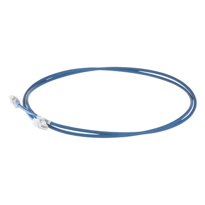 Patch Cord Cat6A / 28 AWG Diámetro Reducido / S/FTP Blindado / CM/LS0H / 1.5 m (4.92 ft) / Azul