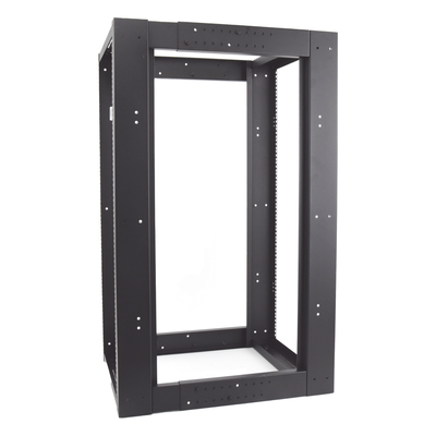 Rack 19" de 4 Postes / 24 Unidades / Profundidad Ajustable 610-940 mm / Capacidad 400 kg / Acero Calibre 16