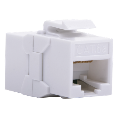 Acoplador UTP / Cat6A / RJ45 Hembra a Hembra / 10 Gbps / 500 MHz / Blanco
