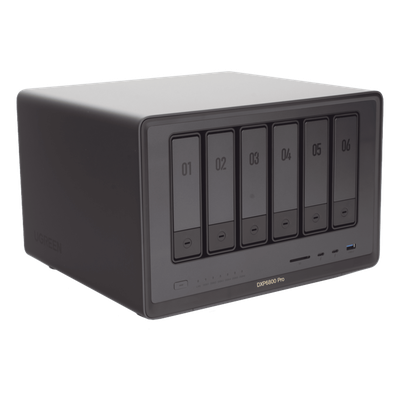 NAS / 6 Bahías + 2 NVMe / Intel i5 / Thunderbolt 4 / 10GbE / DDR5 64GB / HDMI