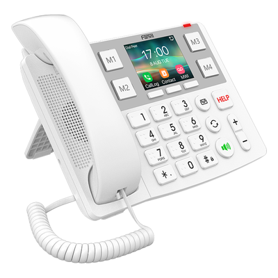 Teléfono IP / Pantalla 3.5 Pulgadas / Wi-Fi Dual Band / Botones Braille / Bluetooth 4.2 / PoE / 2 Líneas SIP