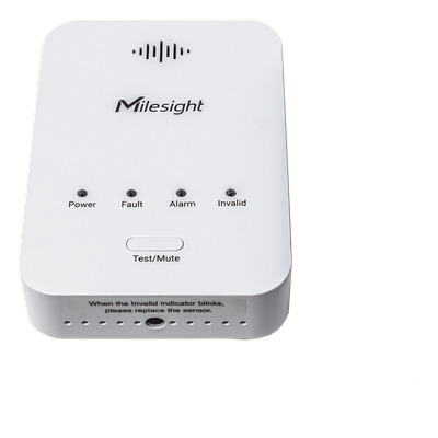 Sensor Detector de Fugas de Gas LoRaWAN / Alarma 85 dB / Salida de Relé y Válvula Solenoide / 800 Registros