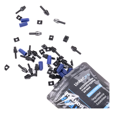 Kit de Montaje Rápido para Rack / Sin Tuercas Enjauladas / Carga 50 kg (110.2 lb) / 19 Pulgadas / 50 Piezas / Polímero Resistente