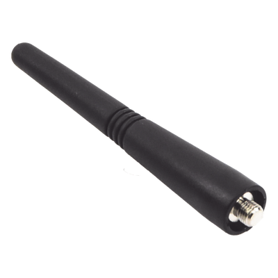 Antena UHF Helicoidal / 400-470 MHz / Ganancia 0 dBd / Perfil Recortado 170 mm / Conector Rosca Monopolo / Omnidireccional Vertical