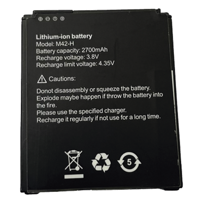Batería de respaldo / 3.8 VCC / 2700 mAh / 42x50x12 mm / Carga 4.35 VCC