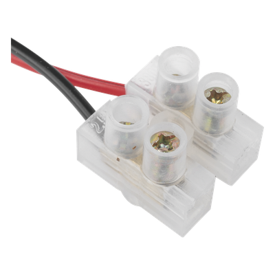 Cable de Alimentación DC / Calibre 18 AWG / Conector DC Macho 5.5x2.1 mm / Bloque Terminal Atornillable / Longitud 28.5 cm