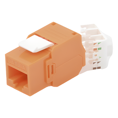 Módulo Jack Keystone / Cat6A / RJ45 / Sin Blindaje / 750 Conexiones / UL94V-0