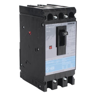 Interruptor Termomagnético / 3 Polos / 125 A / 600 VCA / 18 kA / 400 Hz