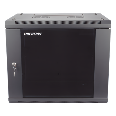 Gabinete de Montaje en Pared y Piso / 9 Unidades de Rack / 19 Pulgadas / Cristal Templado / Carga 40 kg / 600 x 501 x 450 mm
