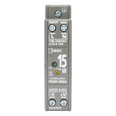 Fuente de Alimentación Conmutada / 24 Vdc / 15 W / Riel DIN / Entrada Universal 100-240 Vac