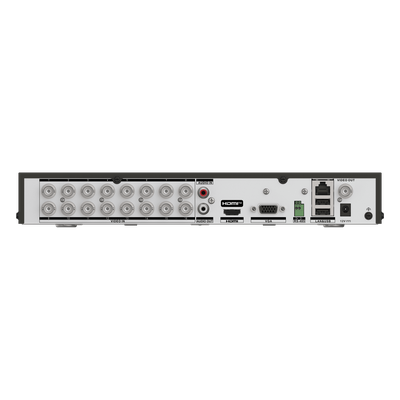 DVR Pentahíbrido / 16 Canales TURBOHD + 8 Canales IP / 5 Megapixel Lite / Audio Bidireccional Coaxitron / Reconocimiento Facial / AcuSense / 1 Bahía HDD / Salida Full HD