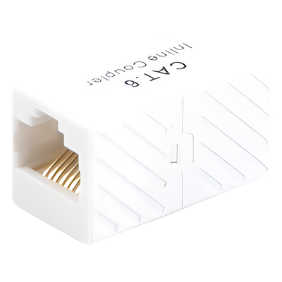 Acoplador UTP / Cat6 / RJ45 Hembra a Hembra / 750 VCA / ABS Retardante de Llama