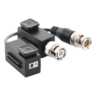 Kit Transceptor de Video / Hasta 8 Megapixel / Alcance 400 m (1312.3 ft) / HD-TVI / AHD / CVI / CVBS / Audio por Coaxitron / 100% Cobre