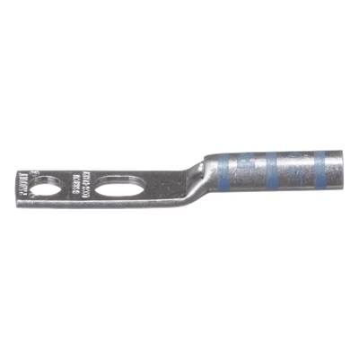 Zapata de Compresión / Calibre 6 AWG / Doble Barreno 1/4 pulgada (6.4 mm) / Espaciado 0.63 pulgadas / Tambor Largo con Mirilla / Lengüeta Estándar
