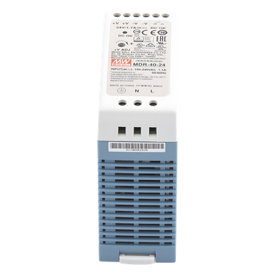 Fuente de poder Industrial / Riel DIN / 24 VCC / 40 W / 85-264 VCA / 1.7 A / 40 x 90 x 100 mm (1.57 x 3.54 x 3.94 in)