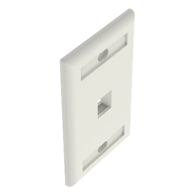 Placa de Pared Vertical / 1 Puerto Keystone / 69.8 x 114.3 mm / Blanco Mate