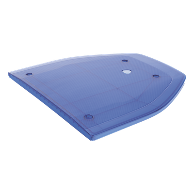 Domo Lateral de Reemplazo / Perfil Bajo / Resistente UV / Color Azul / Compatible con Barra SP216