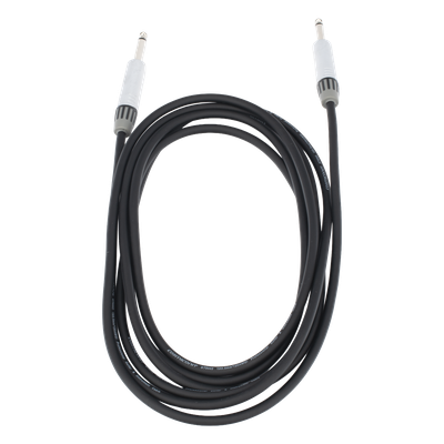 Cable de Audio / Conectores 1/4 in Mono / Triple Blindaje / Cobre Puro / 3 m (9.8 ft) / Carcasa Cromada
