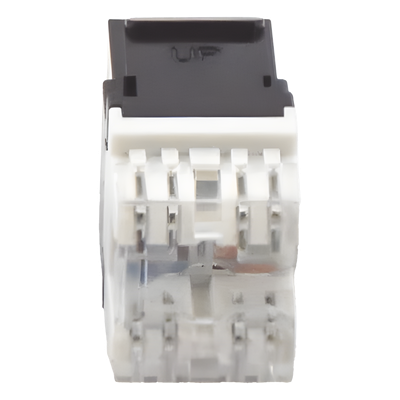 Módulo Jack Keystone / Cat6 / Terminación 180° / RJ45 No Blindado / 1 Puerto / Color Negro