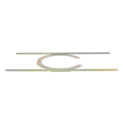 Soporte de techo abatible / Puente de mosaico universal / 24' x 12.25' x 0.5' / Acero rígido
