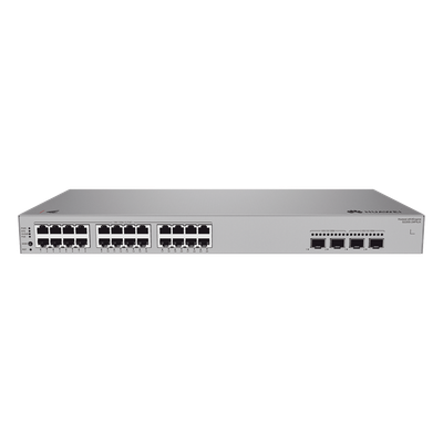Switch Administrable Capa 2 / 24 Puertos PoE+ Gigabit / 2 SFP 2.5 Gbps + 2 SFP+ 10 Gbps / PoE Perpetuo 400 W / 98 Gbps / 73 Mpps / 3.71 kg / 442 x 220 x 43.6 mm (17.4 x 8.7 x 1.7 in)