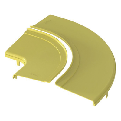Tapa para Ángulo Recto Horizontal 90° / Sistema 12x4 / Longitud 456.9 mm / Apertura 3/4" (19 mm) / ABS 94V-0 / Amarillo