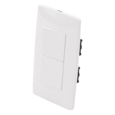 Apagador Escalera Doble / 10 A / 127 V CA / 60 Hz / 1 1/2 Módulos