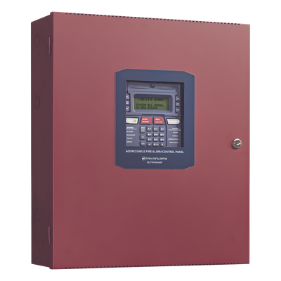 Panel Direccionable de Detección de Incendio / 50 Puntos / 1 Lazo SLC / Comunicador Dual IP/POTS / 3,000 m (10,000 ft) / 2 Circuitos NAC / LCD 80 Caracteres