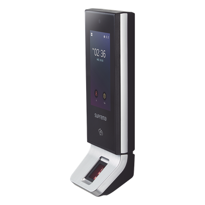 Terminal de Control de Acceso / Multitecnología / Huella / RFID Mifare / Bluetooth / Pantalla Táctil 4' / IP65 / PoE