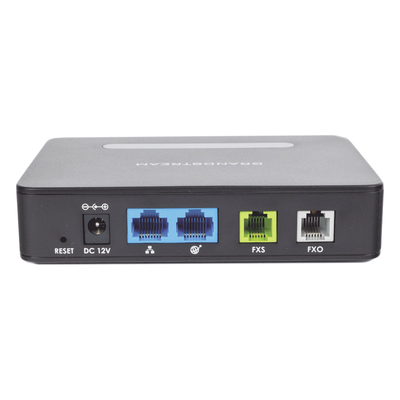 Adaptador de Teléfono Analógico / 1 Puerto FXS / 1 Puerto FXO / HD VoIP / Fax T.38 / Ultra Compacto