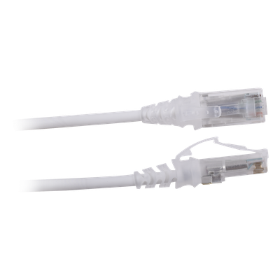 Patch Cord Cat6 UTP / CM-LS0H / 2.13m (7 ft) / 28AWG Diámetro Reducido / Blanco