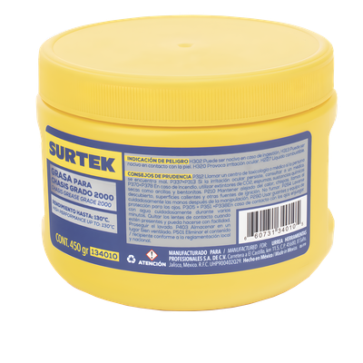 Grasa para Chasis / 450 gr / 130°C / 10x10x8 mm / 0.39x0.39x0.31 in