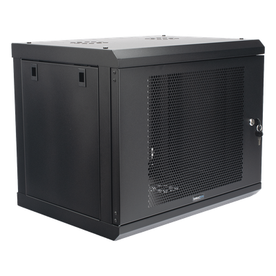 Gabinete de Pared 9U / 19'' / 455 mm (17.9'') Profundidad / Acero Reforzado / Carga 80 kg