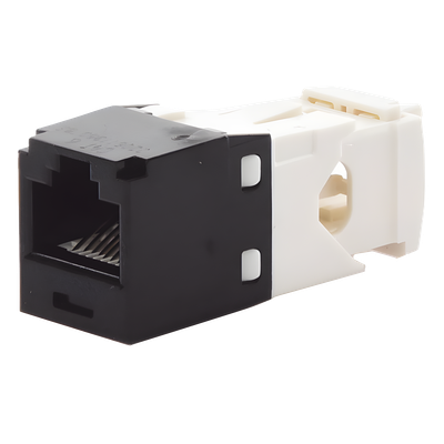 Jack RJ45 / Cat 6 / Mini-Com TG / Sin herramienta de impacto / 8P8C / Negro