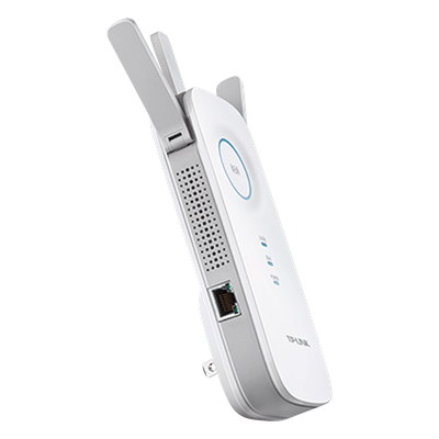 Repetidor WiFi AC / 1750 Mbps / Doble Banda 2.4 y 5 GHz / Puerto Gigabit / 3 Antenas Externas / Cobertura 929 m² (10,000 ft²)