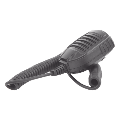 Micrófono PTT para Radio Móvil / Conector 8 Pines / IP54 / Cable Reforzado Kevlar / Resistencia 40 kg