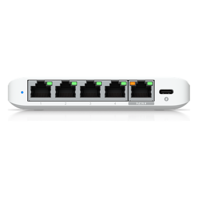 Switch administrable / 5 puertos 2.5G / PoE o USB-C / 25 Gbps / Compacto 4.6 x 3.5 x 0.8'
