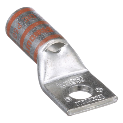 Zapata de Compresión / Calibre 3/0 AWG / Orificio 3/8" (9.5 mm) / Estañado / Mirilla de Inspección