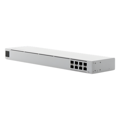 Switch administrable capa 2 / 8 puertos SFP+ 10G / 160 Gbps / Pantalla táctil 1.3" / 1U rack / 4.7 pies de profundidad
