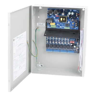 Fuente de Poder con Respaldo / 12 VCC / 10 A / 240 W / 115 VCA / 8 Salidas Independientes / 8 Entradas de Control