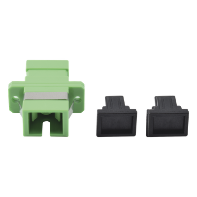 Acoplador de Fibra Óptica / SC/APC a SC/APC / Monomodo / Simplex / Industrial