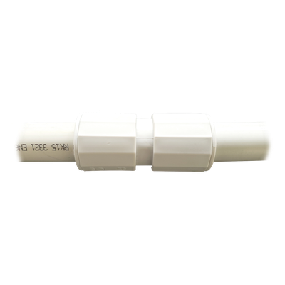 Cople para Tubería Rígida / 40 mm (1 1/2") / IP67 / Libre de Halógenos / Auto-extinguible / Sin Pegamento