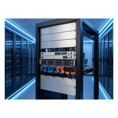 Tapa Ciega para Rack 19" / Aluminio 5052-H32 / 3U / Diseño Plano / Orificios EIA Estándar / 0.90 kg