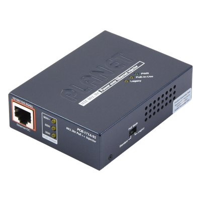 Inyector PoE / 802.3bt / 95W / Gigabit / 4 pares / Fuente externa