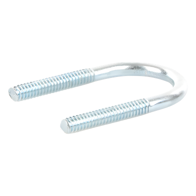 Abrazadera Tipo U / 1/2 Pulgada / Acabado Electro Zinc / Acero Tratado / Sin Tuercas Ni Arandelas