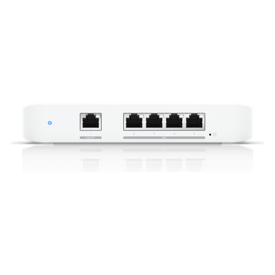 Switch Capa 2 / 4 Puertos 10GbE / Alimentación PoE+ o USB-C / Compacto / 82 Gbps de Rendimiento