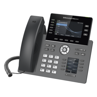 Teléfono IP / 6 Líneas SIP / Wi-Fi 5 Dual Band / Bluetooth 5.0 / Pantalla 4.3" / 48 Teclas MPK / PoE / Audio HD Opus