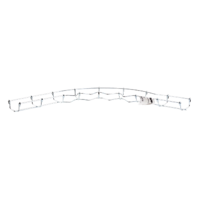 Curva Pre-Fabricada Horizontal / 90° / 33 mm Peralte / 50 mm Ancho / Electro Zinc 15-20 micras / Interior